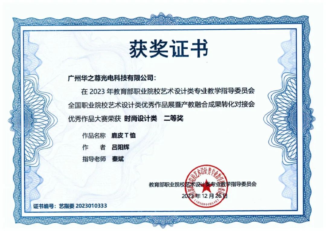 時尚設計類證書